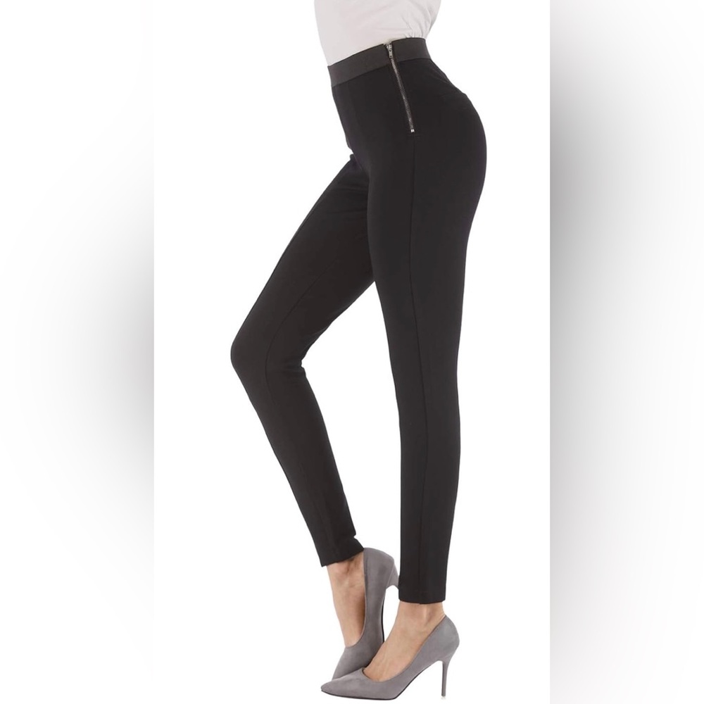 Bodilove Women's Black Skinny Cigarette Pants, Business Causal, NWT